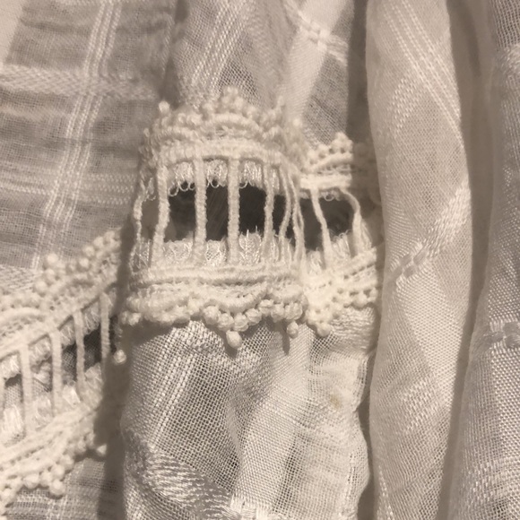 LUSH Ladies 3/4 sleeve semi wrap cream blouse - Picture 3 of 17